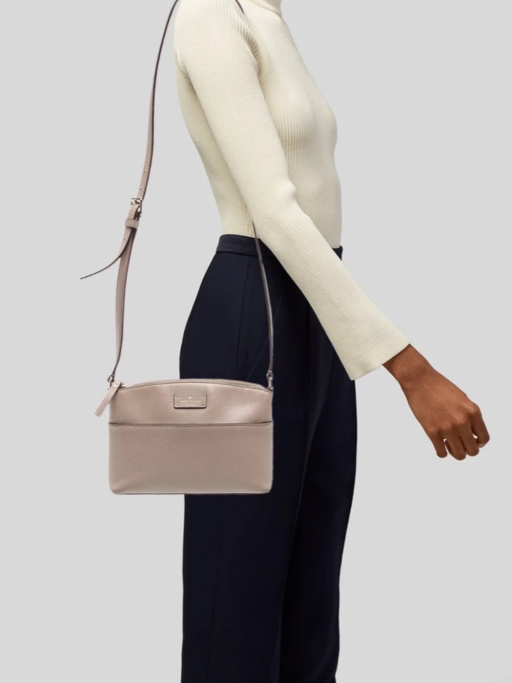 Kate Spade Millie Grove Street Leather 
Crossbody Taupe - Picture 10 of 10